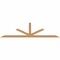 Ekena Millwork Saratoga Smooth Timber Gable Bracket, Western Red Cedar, 96"W x 24"H x 3 1/2"D x 3 1/2"F, 6/12 Pitch GBW096X24X0404SAR00SWR - alternate 1